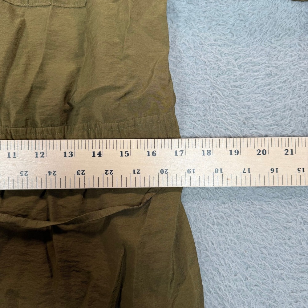 Maeve Anthropologie Olive Green Utility Button Down Shirt Dress Womens Size 2 - Picture 10 of 12